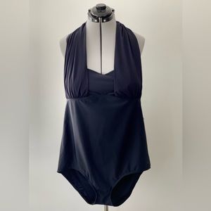 NWT - Fantasizer 1 Pc. Slimming Swimsuit Tie Halter Bandeau Padded Cups Size 22W